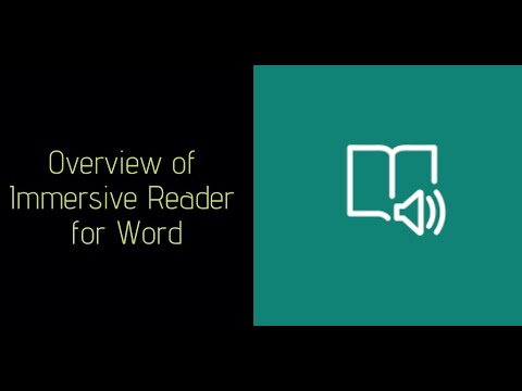immersive reader and microsoft word for mac